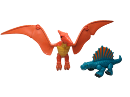 Imaginext Fisher Price blue Dimetrodon orange pterodactyl Pteranodon Din... - $13.37