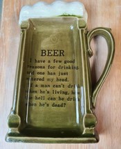 Vintage Collectible Beer Mug or Stein Shaped Ceramic Tray **Unique** - $12.99