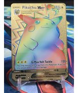 Rainbow Pikachu Vmax Gold Metal Card (Custom) - £11.74 GBP