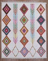 White Colourful Hand Knotted  Turkish Oushak  8x10 Area Rug - £1,032.05 GBP