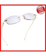 Elegant Rimless Blue Light Blocking Glasses for Women +1.00 Magnification - $676.17 MXN
