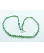 Natural Untreated Burmese Type A Jade Bead Necklace, With Authentication... - $285.00
