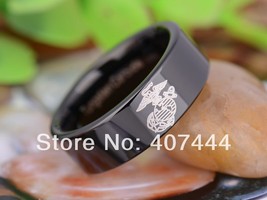 Free Shipping JEWELRY Hot Sales 8MM Black Pipe Military Army Marines New Men&#39;s T - £29.16 GBP