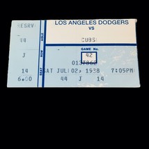 L.A. Dodgers vs Cubs 07/02/88 Baseball Ticket Stub Kirk Gibson 3-4 +2 RBI 2 Runs - £38.11 GBP