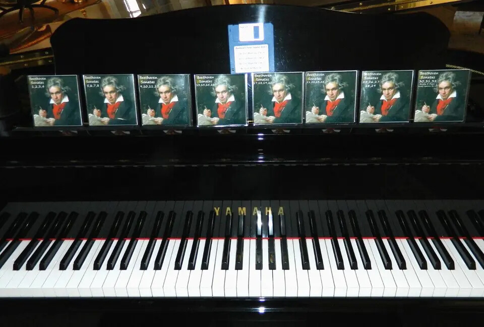Beethoven Sonatas  For Yamaha, PianoDisc, MIDI Player Pianos Floppy Disk CD USB - $24.95 - $89.95