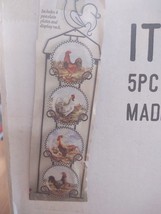 5PC Rooster Plate Rack Item# 38143 - Brand New - $126.13