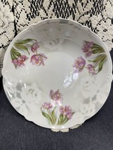 Vintage ANTIQUE BAVARIA GERMANY HAND PAINTED  9 Inch Serving Bowl P.F.S.A. - £9.32 GBP