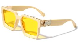 Dweebzilla Oversized Thick Bold Square Luxury Sunglasses (Glossy Black &amp; Gold Fr - £9.18 GBP+
