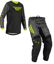 New Fly Racing F-16 Black Grey Hi-Vis Dirt Bike Adult MX Moto Motocross ... - £96.07 GBP