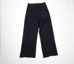 Vintage 40s WWII Mens 29x31 Distressed Wool US Naval Bell Bottoms Pants Blue USA - £195.72 GBP