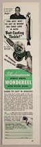 1956 Print Ad Shakespeare Wondereel Bait Cast Fishing Reels Kalamazoo,MI - £9.23 GBP