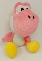 Super Mario Bros. 11&#39;&#39; Pink Yoshi Plush Nintendo Stuffed Toy Plushie Dinosaur - £15.69 GBP