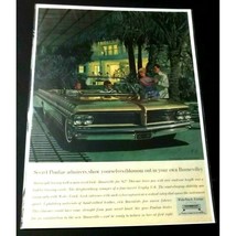 Pontiac Bonneville Print Ad Palm Trees General Motors 1962 Color - £7.14 GBP