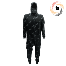 1x Spacesuit Raw Black On Black One Piece Spacesuit | 2XL | Built In Tray - £88.14 GBP