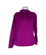 Nike Running Women&#39;s Dri-Fit Pullover 1/4 Zip Purple Hoodie Size Small - £23.84 GBP
