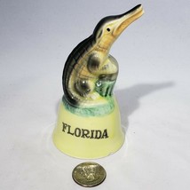 VTG Alligator Yellow Ceramic Florida Souvenir Bell - $12.95