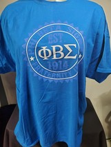 PHI BETA SIGMA FRATERNITY T-SHIRT Phi Beta Sigma Blue T-Shirt Blue Crew ... - $25.00