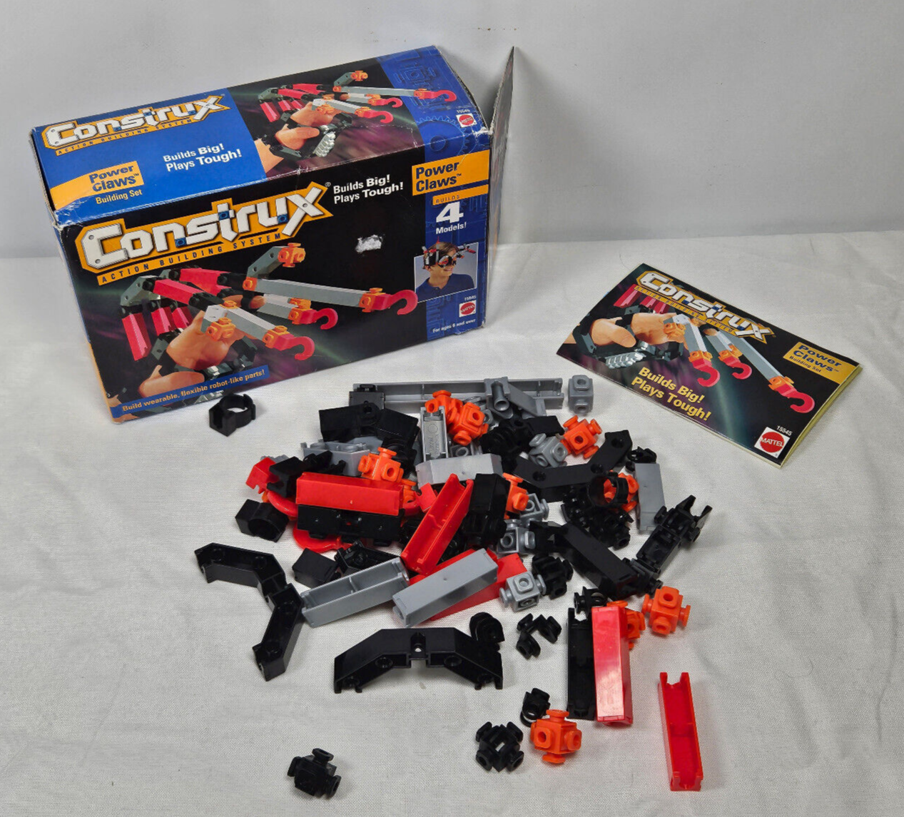 PARTS ONLY Mattel Construx Power Claws Building Set Kit Robot 1996 #15545 - $14.95