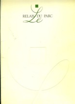 Le Relais Du Parc Menu Avenue Raymond Poincare Paris France 1995 Signed  - £66.02 GBP