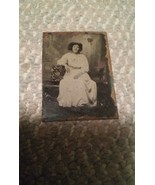 Vintage Tintype Photograph Woman with Wild Crazy Hair Victorian Dress 3.... - £151.42 GBP