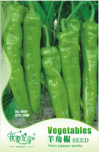 Anhui Green Long Sweet Cow-horn Pepper F1 Seeds, Original Pack, 35 Seeds / Pack, - £2.79 GBP