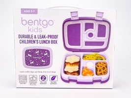 Bentgo Kids Prints Leakproof 5 Compartment Bento Style Lunch Box Unicorn - £23.09 GBP