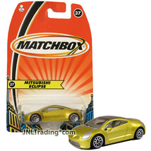 Yr 2005 Matchbox Exciting Vehicles 1:64 Die Cast Car #37 Gold MITSUBISHE... - £15.72 GBP