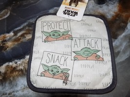 Disney Star Wars The Mandalorian Protect Attack Snack Black Pot Holder NEW - €7,84 EUR