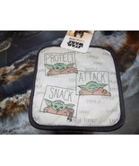Disney Star Wars The Mandalorian Protect Attack Snack Black Pot Holder NEW - €7,84 EUR