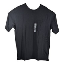 Duluth Longtail Pocket T Shirt Mens Large Black Heavy Cotton Short Sleeve - £18.79 GBP