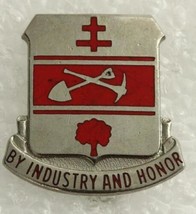 Vintage Military DUI Pin 317th Engineer Battalion BY INDUSTRY AND HONOR ... - $9.26
