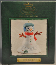 Hallmark - Snowman - 2002 Collector Club  - Handcrafted Keepsake Ornament - £10.89 GBP