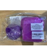 Silicone Exfoliating  Back Scrubber 31.5&quot;  &amp; Wet or Dry Hair Scalp Massa... - £12.40 GBP