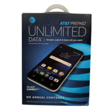 Alcatel IdealXCITE Cameox 16GB Android Smartphone 5" 5MP SIM AT&amp;T Locked... - $34.16