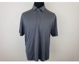 Tiger Woods Collection Mens Polo Shirt Size L Gray QC18 - $15.34