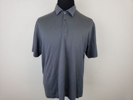 Tiger Woods Collection Mens Polo Shirt Size L Gray QC18 - £12.06 GBP