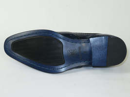 Men's Giovanni Shoes High Quality Leather Wing Tip Derby LINCOLN Navy image 8