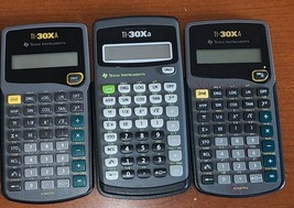 Lot of 3 BROKEN Texas Instruments TI-30Xa Calculators FOR PARTS REPAIR. - £18.89 GBP