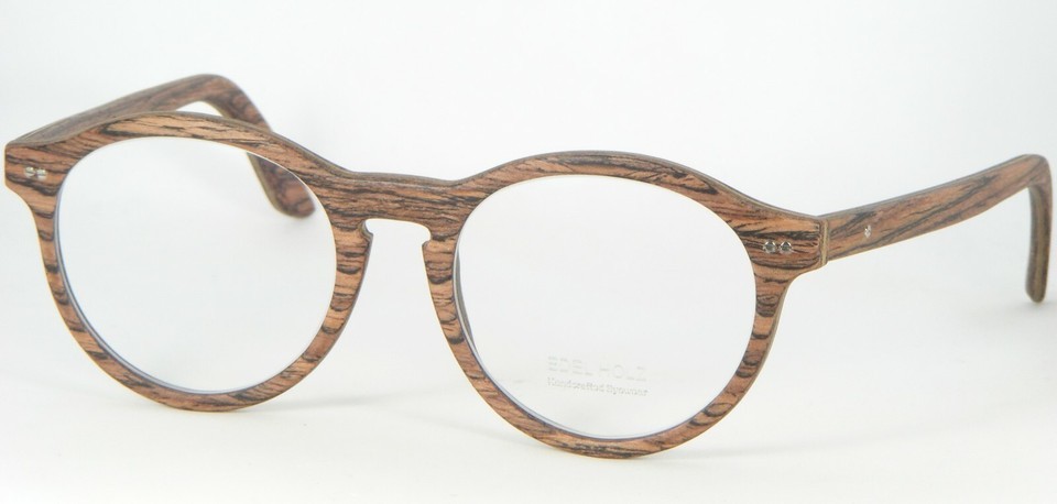 EDEL HOLZ Handcrafted Eyewear Mod C-M PAL WOODEN ECO EYEGLASSES WOOD 48-... - $113.76