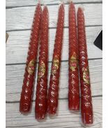 Halo Spirals Twisted Candle Set Of 5 Smokeless Dripless Extra Long Burning - $24.75