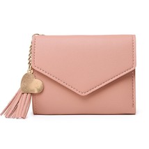 PU Leather Women Wallets  Long Hasp Fold-over Pattern Coin Purses Female  Solid  - £43.86 GBP