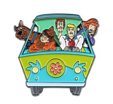 Scooby-Doo Gang In The Mystery Machine Die-Cut Enamel Metal Pin #2 NEW UNUSED - £6.26 GBP