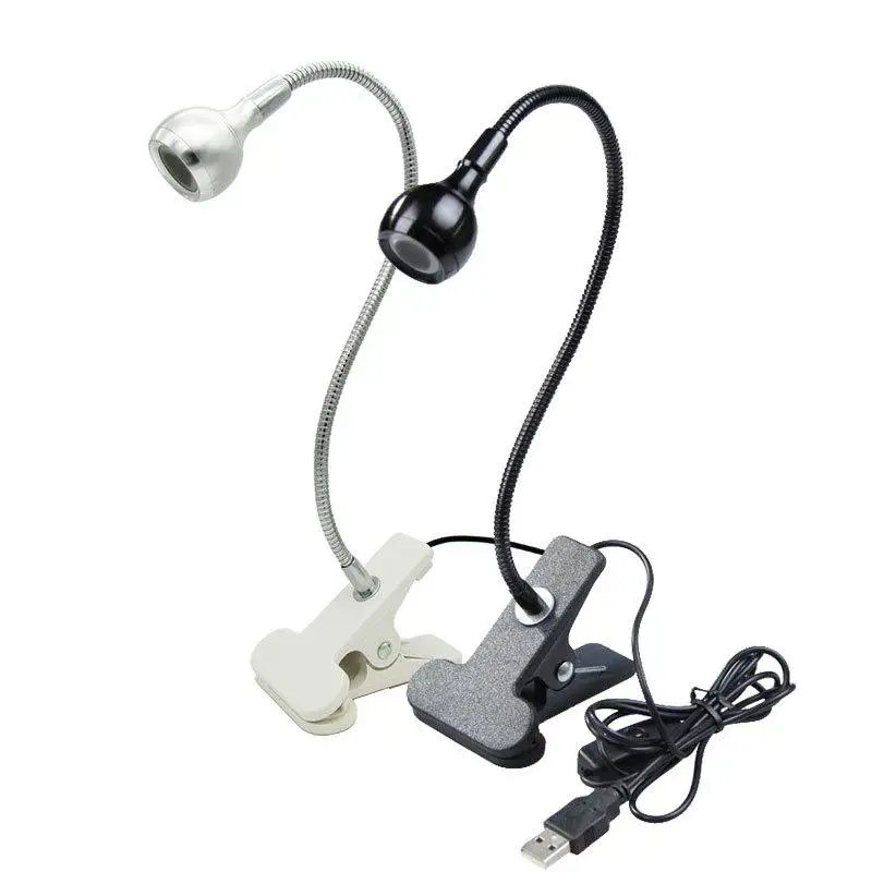 5V 3W USB LED Clip Table Light with Flexible Goose Neck Cute Bed Lamp Decoration - $14.75