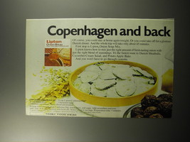 1972 Lipton Onion Soup Mix Advertisement - recipe for Cucumber Cream Salad - £14.53 GBP