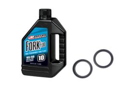 Maxima Fork Oil Fluid 10W &amp; Fork Seals Kit For 82-83 Honda CM450A Hondam... - $30.94