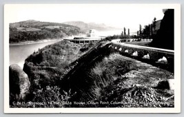 Approach To Vista House Columbia River Hwy Oregon RPPC Real Photo Postcard E35 - $6.95