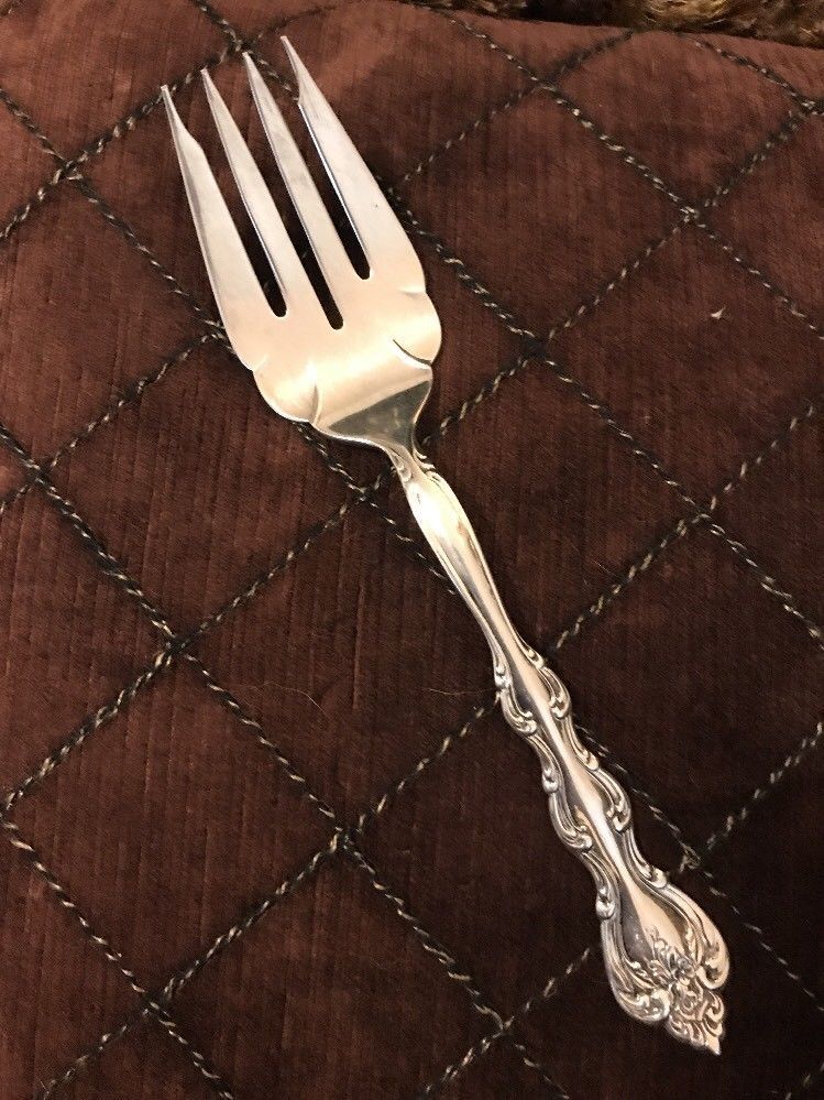 Serving Fork 1971 INTERLUDE Vintage International SilverPlate  Floral Server - $9.99