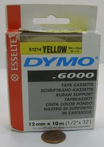 Esselte Dymo .6000.PC-10 Yellow 12mmx10m Cartridge  61214 - $14.99