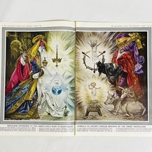 Vtg Rino Ferrari Magazine Illustration Art Ancient Christianity Symbols ... - £8.50 GBP