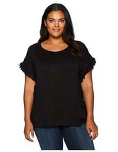 Love Scarlett Women&#39;s Plus Size Fringe Accent Tees - £16.90 GBP